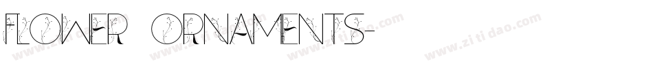 Flower Ornaments字体转换
